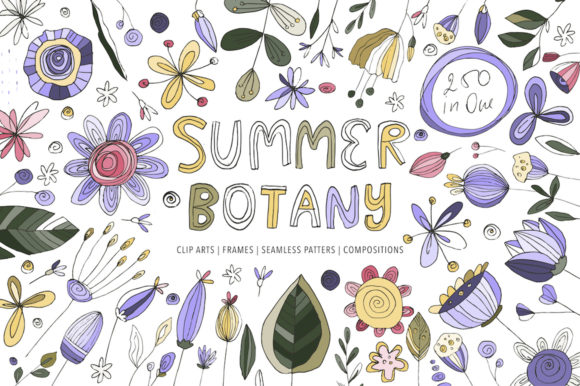 Bring Your Creative Projects to Life with the Summer Botany Floral Graphic Pack
