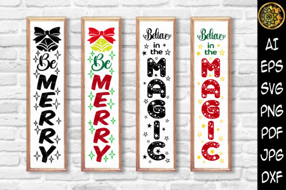Christmas Vertical Porch Sign SVG Set 2: A Strategic Tool for Intentional Holiday Branding and Creative Projects