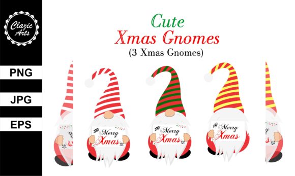 Cute Xmas Gnomes: Versatile Design Resources for Your Creative Projects