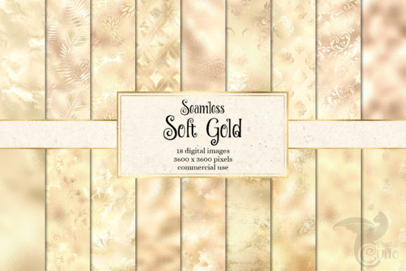Elevate Your Creative Projects with Soft Gold Digital Paper
