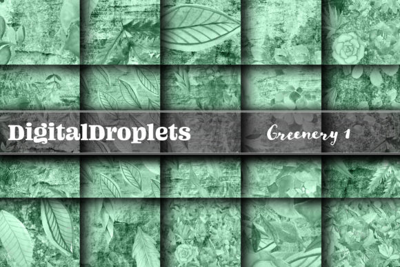 Greenery Collection 1 12x12 Papers: Nature-Inspired Textures for Creative Projects