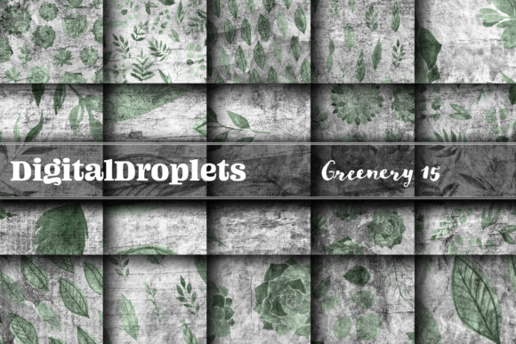 Greenery Collection 15 12x12 Papers: A Versatile Resource for Papercraft and Design