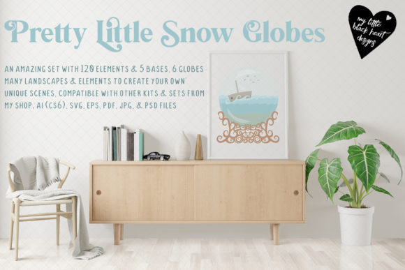 Pretty Little Snow Globes Kit: Design Seasonal Scenes Your Way