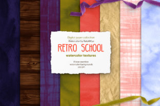 Retro School Seamless Textures for Creative Projects