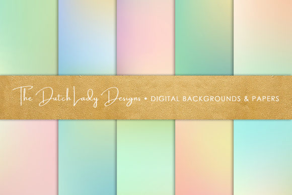 Spring Pastel Gradient Backgrounds for Modern Design