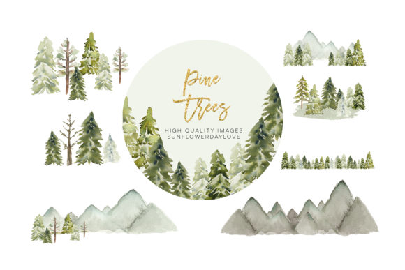 The Art of Winter Mountain Pine Trees Frames: Design, Detail, and Digital Utility