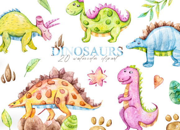 The Enchanting World of Watercolor Dinosaur Clipart: A Creative Guide for Designers and Crafters